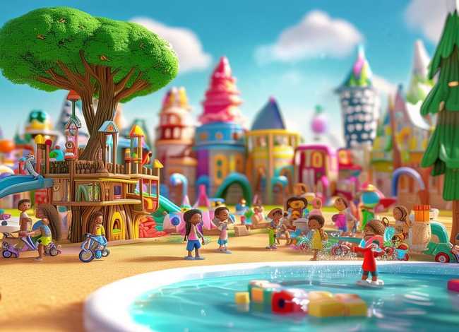 儿童我的城市故事创意画，我的城市幼儿园图画大全