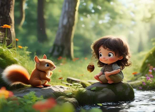 儿童简短小故事配图（儿童小故事简短文字图片）