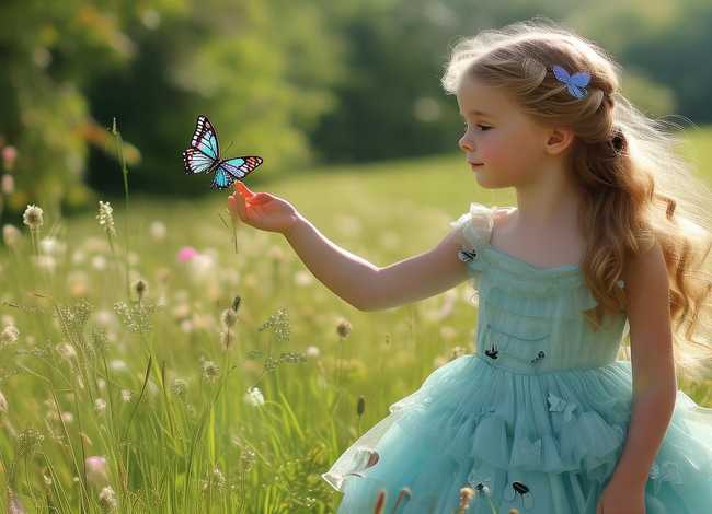 儿童故事蝴蝶公主的故事，蝴蝶和公主的故事