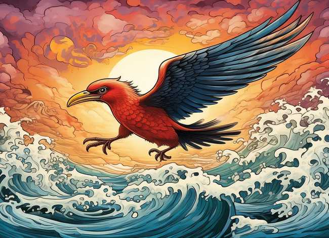 神话故事精卫填海的手抄报图片 神话故事精卫填海的手抄报图片怎么画