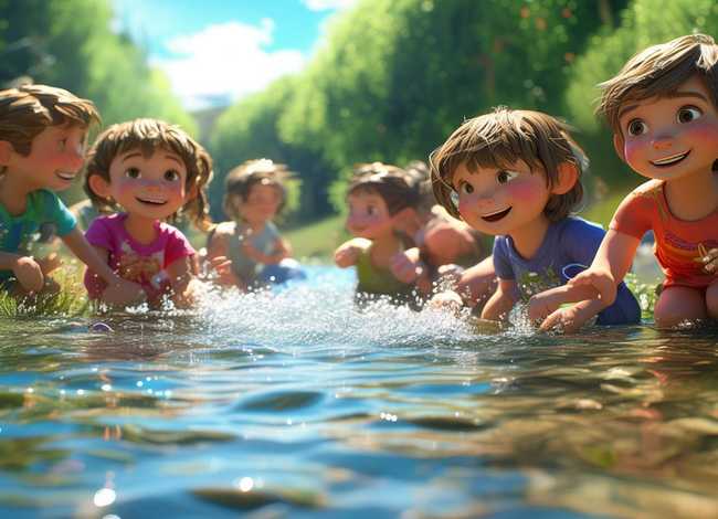 儿童故事河边喝水 幼儿小河边故事