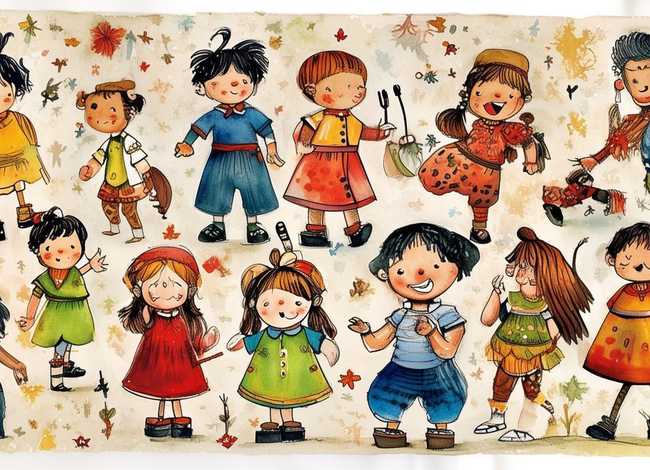 经典故事儿童绘画、经典故事绘画作品