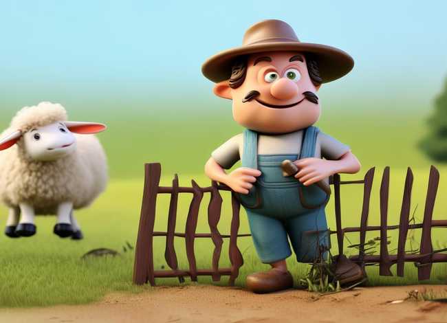 寓言故事简单又好画亡羊补牢 - 亡羊补牢寓言故事简笔画