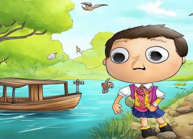 小学生寓言故事刻舟求剑 小学生寓言故事刻舟求剑阅读小报模板