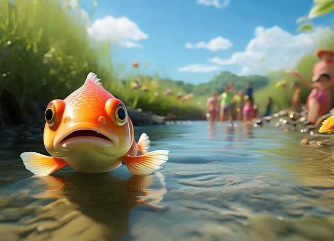 儿童故事小鱼上岸了（小鱼怎么了解岸上的故事）