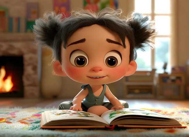 听故事的小孩简笔画 听故事的小孩简笔画图片