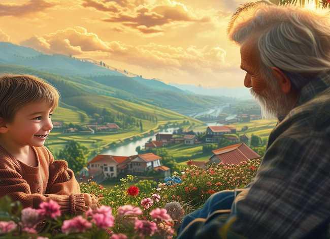 家乡的十年儿童故事，十年家乡的诗