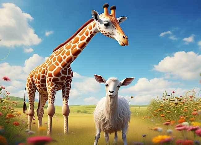 儿童故事长颈鹿和山羊、长颈鹿和山羊的故事告诉我们什么道理