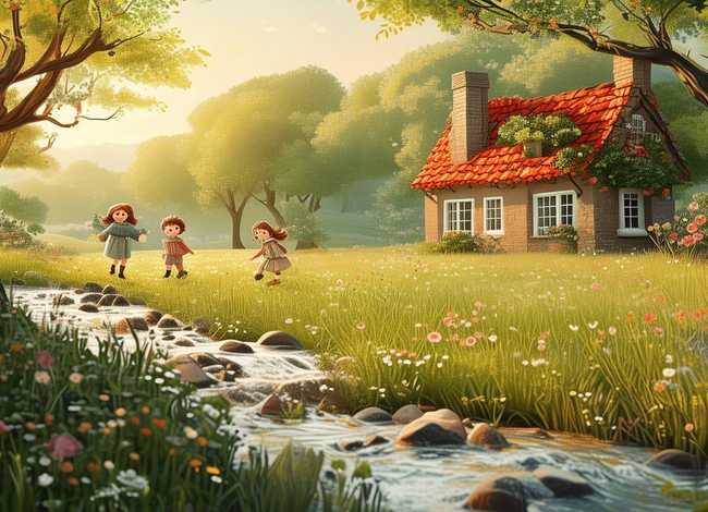 经典故事绘画简单，经典故事绘画简单漂亮的