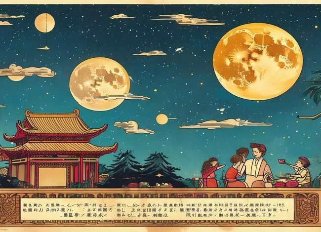 中秋节来历图片 - 中秋节来历图片(可打印,中英结合)