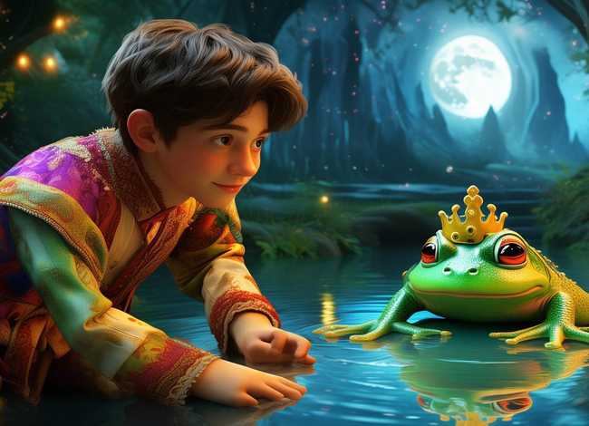 儿童故事青蛙王子童话故事；儿童童话故事青蛙王子动画视频