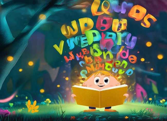 儿童故事插画带字，儿童故事插画配文字