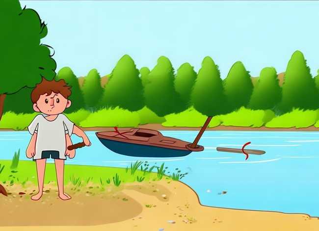 刻舟求剑的故事儿童英语版、刻舟求剑的英语作文故事