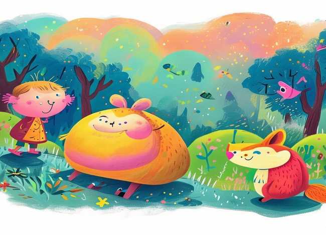 儿童英文小故事手绘 少儿英文小故事