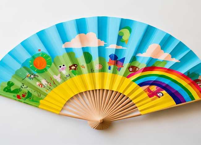 扇子画儿童画简单 - 扇子画儿童画简单又漂亮