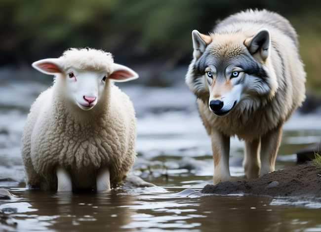 狼和小羊儿童故事100字左右（狼和小羊的故事100字左右）