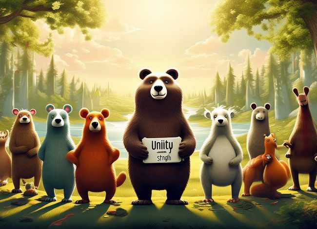 儿童故事团结就是力量背景素材 - 团结就是力量的背景故事
