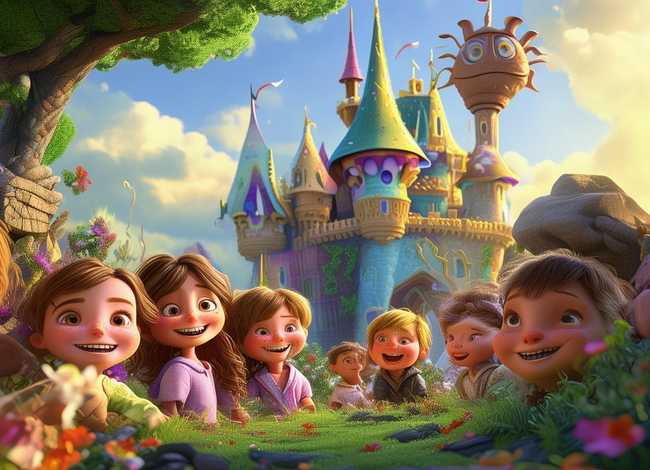 儿童故事图片；故事图片素材