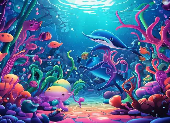 关于海洋馆的儿童故事，海洋馆的故事绘本图片