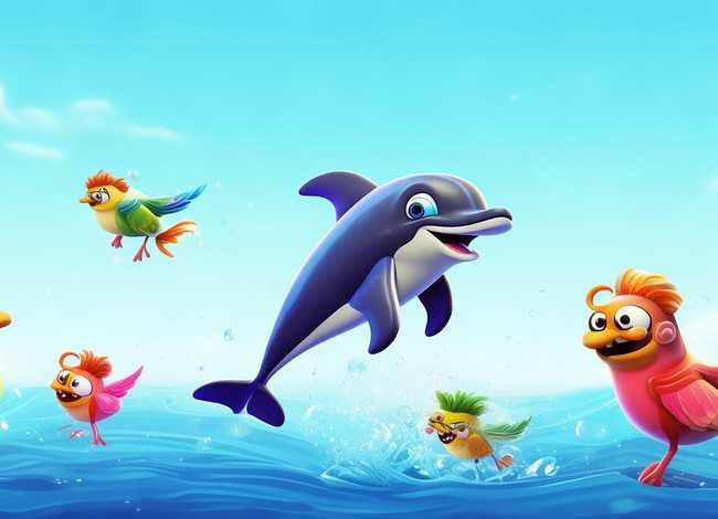 少儿故事3-6岁海豚 - 少儿故事3-6岁海豚和小鸟 少儿故事3-6岁海豚 - 少儿故事3-6岁海豚和小鸟