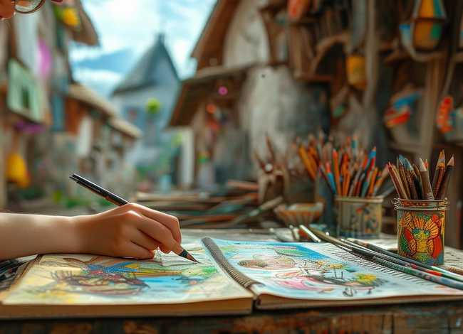 画画小故事；画画小故事800字