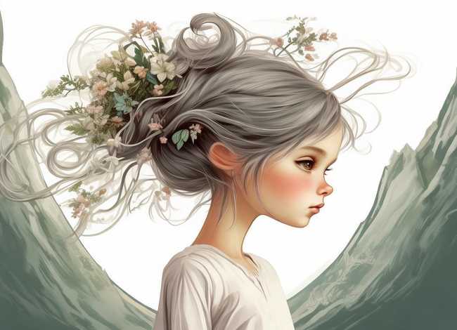 山鬼发型教程儿童，山鬼发型教程儿童图片