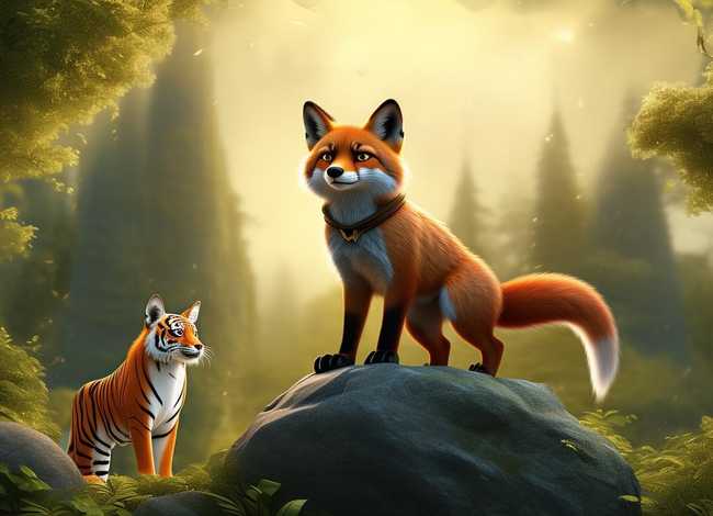 小学生英语故事狐假虎威 - 小学生英语故事狐假虎威怎么写