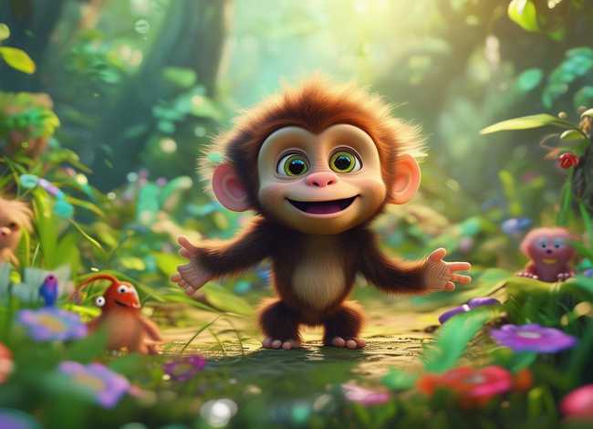猴子儿童故事最新完整版视频、幼儿故事猴子学样视频