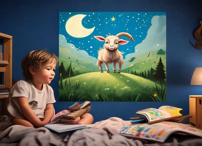 儿童故事睡前童话机智的小山羊 故事大全 睡前故事机智的小山羊