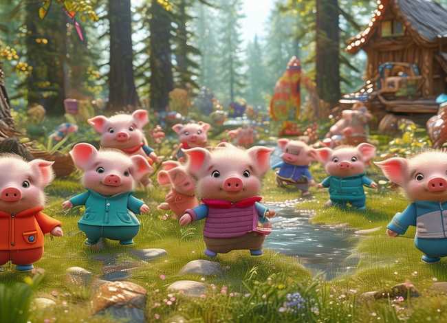 小猪故事儿童完整3-6岁 - 幼儿小猪故事