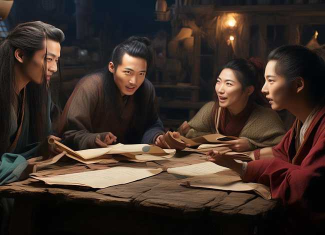 成语故事剧本、成语故事剧本4人组