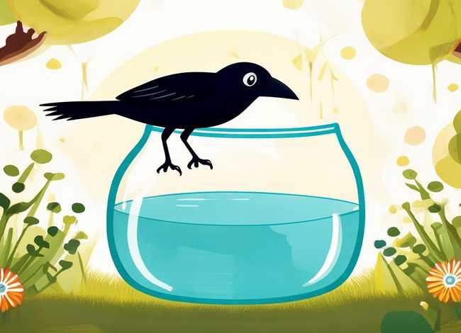 乌鸦喝水绘本故事儿童画、乌鸦喝水绘本故事简笔画 乌鸦喝水绘本故事儿童画、乌鸦喝水绘本故事简笔画