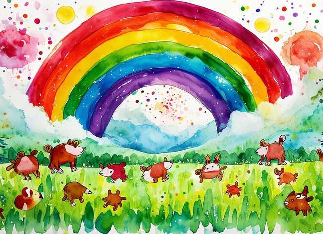 儿童水彩笔绘画（儿童水彩笔绘画图片大全）