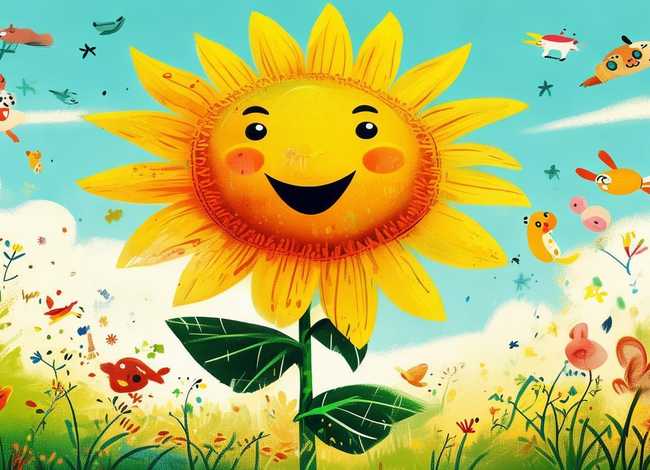 向日葵儿童故事绘本 向日葵的绘本故事 向日葵儿童故事绘本 向日葵的绘本故事