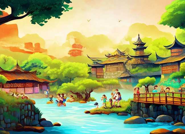 中国故事英语绘本（中国故事英语绘本简单又漂亮(图片)四幅图）