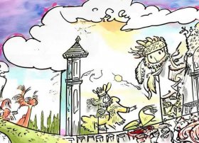 儿童画古希腊神话故事的图片 古希腊神话故事简笔画
