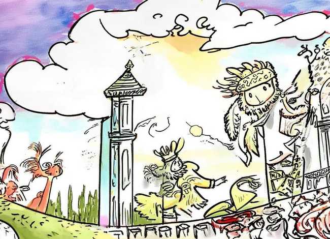 儿童画古希腊神话故事的图片 古希腊神话故事简笔画