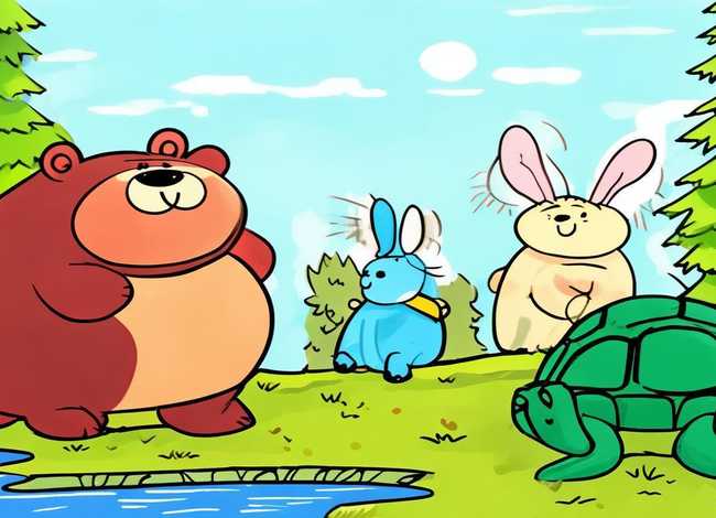 儿童故事三个好伙伴 三个好伙伴简笔画