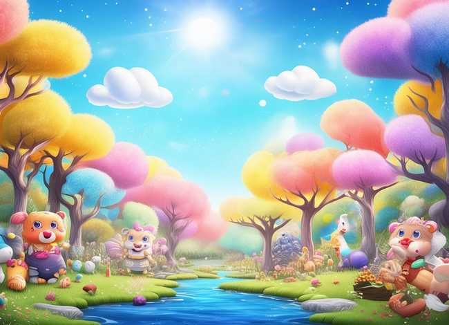 儿童故事ppt背景图片，童话故事ppt背景图