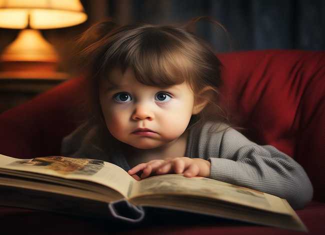 小孩看故事，小孩看故事书哭了