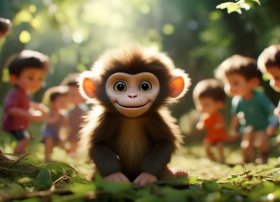 幼儿猴子故事 幼儿故事猴子学样视频
