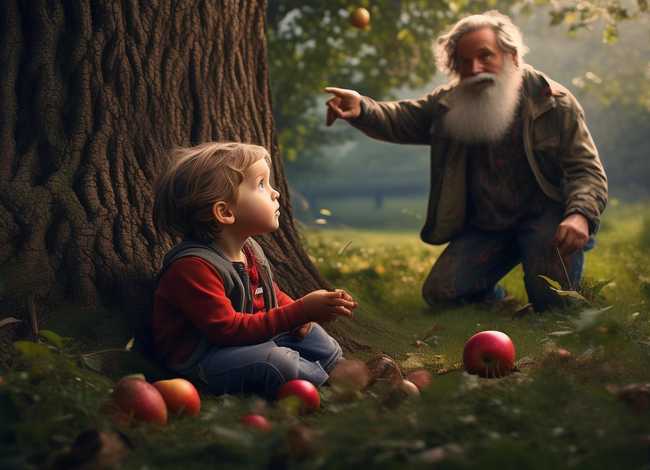 牛顿与苹果的儿童故事简短 - 牛顿与苹果的故事简短二十字