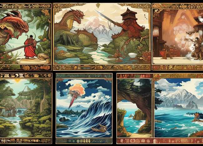 神话故事连环画6幅绘本（神话故事连环画6幅绘本怎么画）