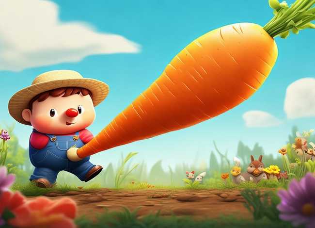 拔萝卜的故事儿童动画片，拔萝卜故事动画视频