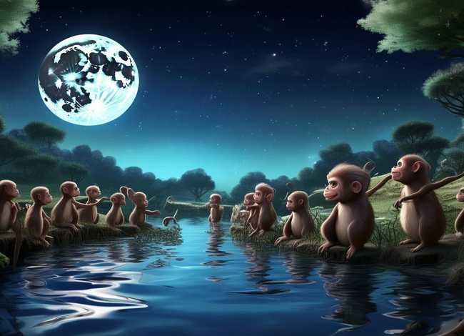 猴子捞月的故事幼儿中班（猴子捞月亮的故事中班）