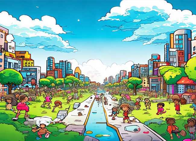 文明城市儿童画 - 文明城市少儿绘画作品 文明城市儿童画 - 文明城市少儿绘画作品