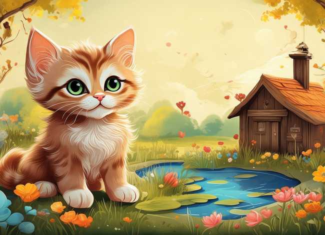 小猫的故事完整版儿童故事 小猫的故事幼儿故事绘画