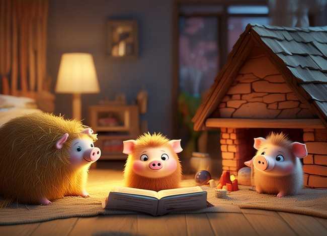 小孩睡前故事三只小猪，小孩故事睡前故事三只小猪