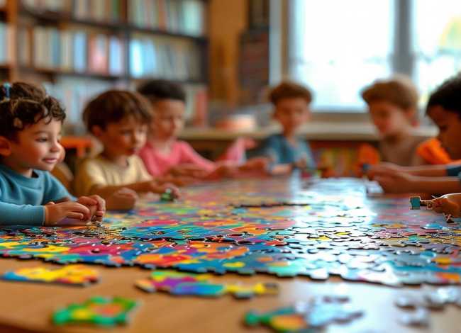 拼图儿童故事绘本阅读、拼图故事绘本教案