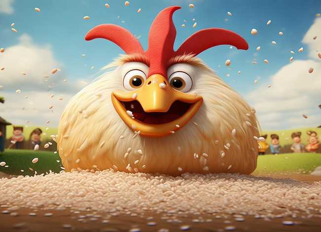 儿童故事嘴巴漏米的大公鸡 幼儿故事漏嘴巴的大公鸡教案